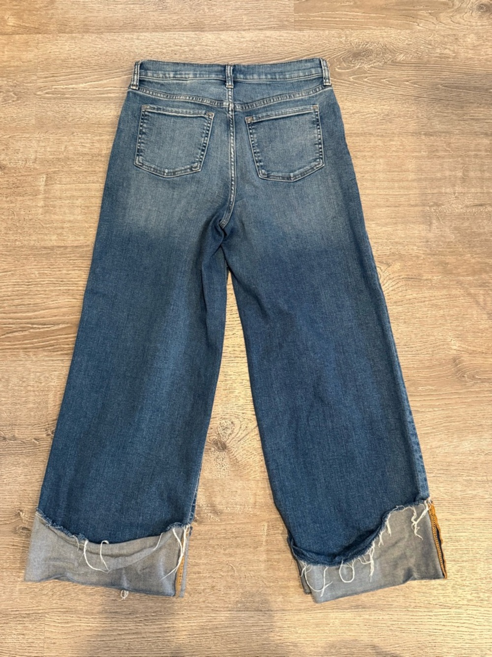 Banana Republic High Rise Wide Leg Jeans size 30 Medium Wash - Picture 5 of 7